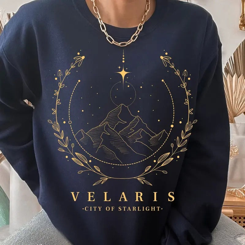 Acotar SJM Velaris Night Court Shirt ACOTAR Court Thorns Roses Shirt City Starlight Bookish Bookworm Shirt T-Shirts, Hoodie, Sweatshirt - T-Shirt, Sweatshirt, Hoodie