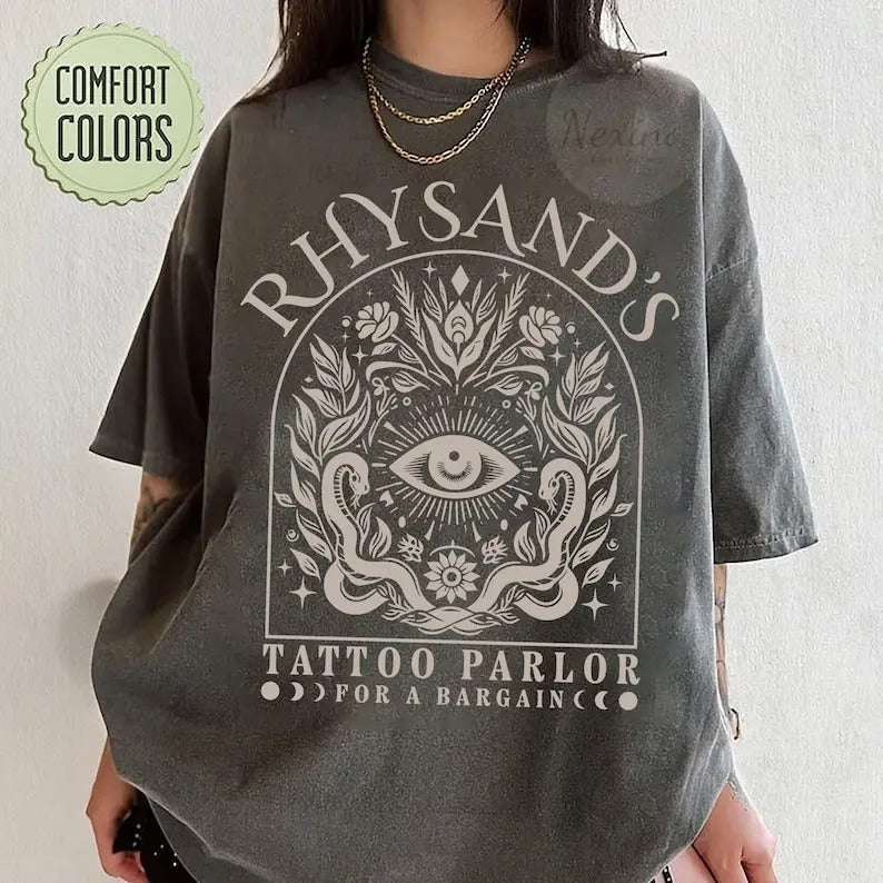 Acotar Velaris Rhysand'S Tattoo Parlor Feyre Rhysand Night Court Novel Book Lover Bookish T-Shirts, Hoodie, Sweatshirt - T-Shirt, Sweatshirt, Hoodie