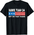 Humor Shirts Hawk Tuah 24 Spit That Thang American Flag Humor Top Classic Casual Cotton T-Shirts, Hoodie, Sweatshirt - T-Shirt, Sweatshirt, Hoodie