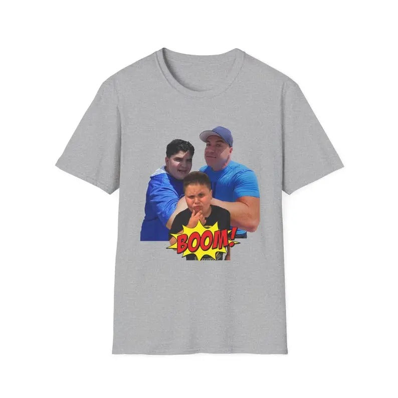 Aj Big Justice Rizzler We Bring Boom Meme Costco Guys Funny Shirt 100% Cotton Crew Neck Slight Stretch Breathable & Resistant Short Sleeve Outdoor & Daily T-Shirts, Hoodie, Sweatshirt - T-Shirt, Sweatshirt, Hoodie
