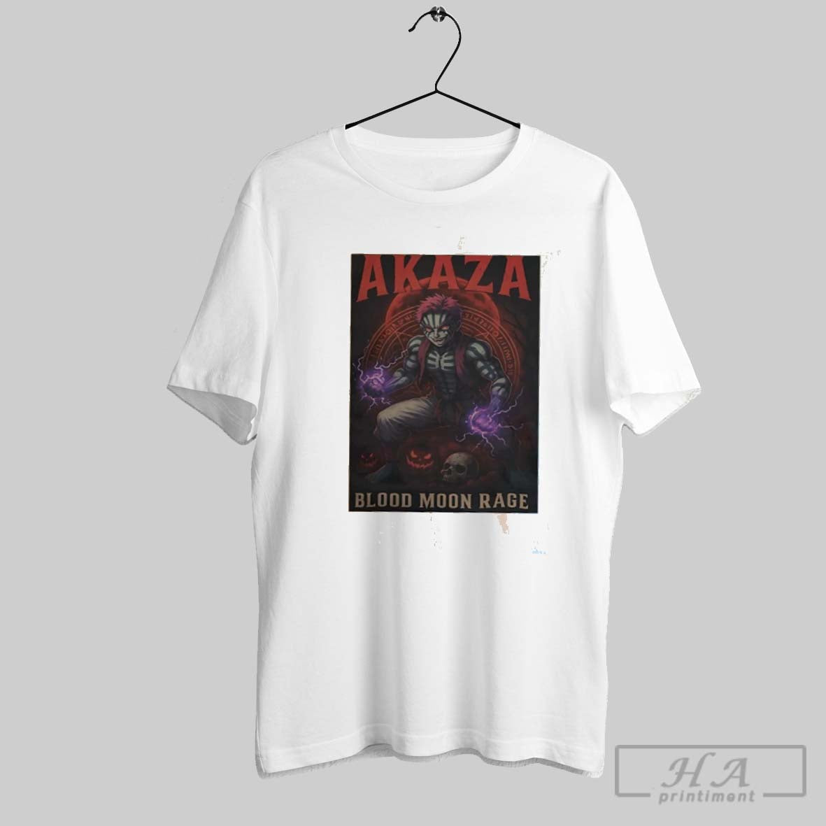 Akaza Blood Moon Rage Halloween Unisex T-shirt, Sweatshirt, Hoodie, Long Sleeve Tee - T-Shirt, Sweatshirt, Hoodie
