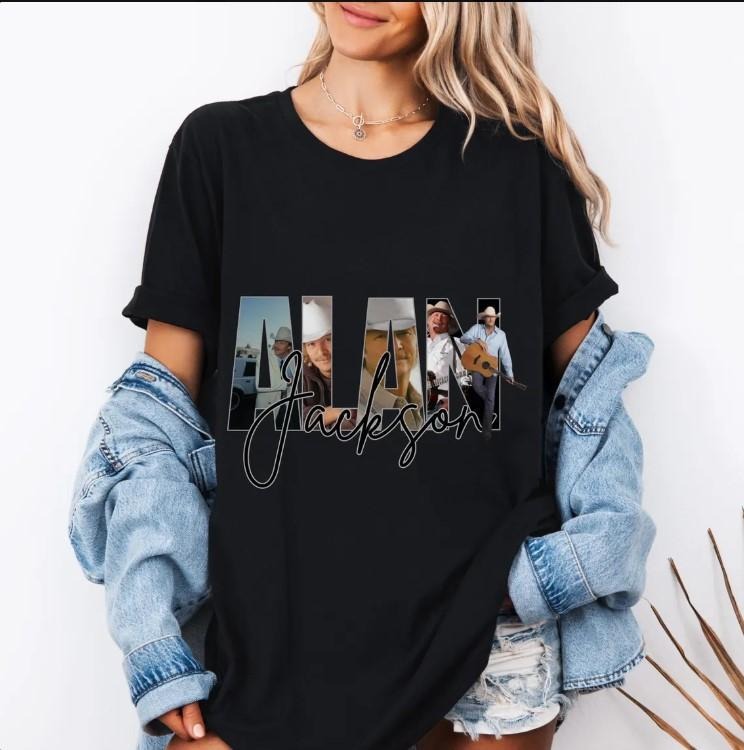 Alan Jackson Shirt 90'S Country Music Black T-Shirts, Hoodie, Sweatshirt - T-Shirt, Sweatshirt, Hoodie