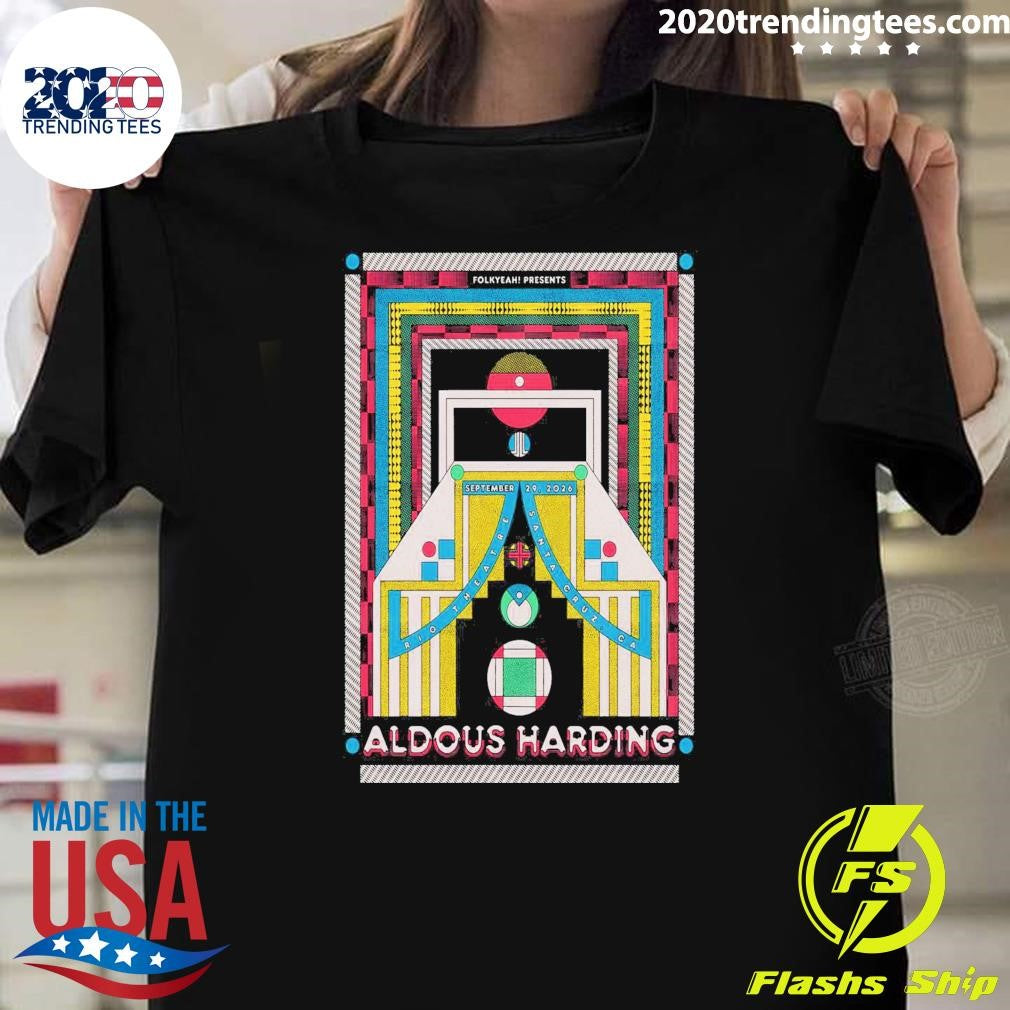 Aldous Harding Santa Cruz CA 9.29.2026 Shirt Unisex T-shirt, Sweatshirt, Hoodie, Long Sleeve Tee - T-Shirt, Sweatshirt, Hoodie