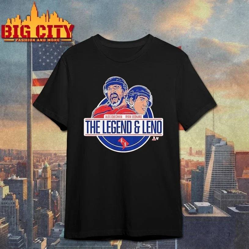 Alex Ovechkin &amp; Ryan Leonard The Legend &amp; Leno shirt Unisex T-shirt, Sweatshirt, Hoodie, Long Sleeve Tee - T-Shirt, Sweatshirt, Hoodie
