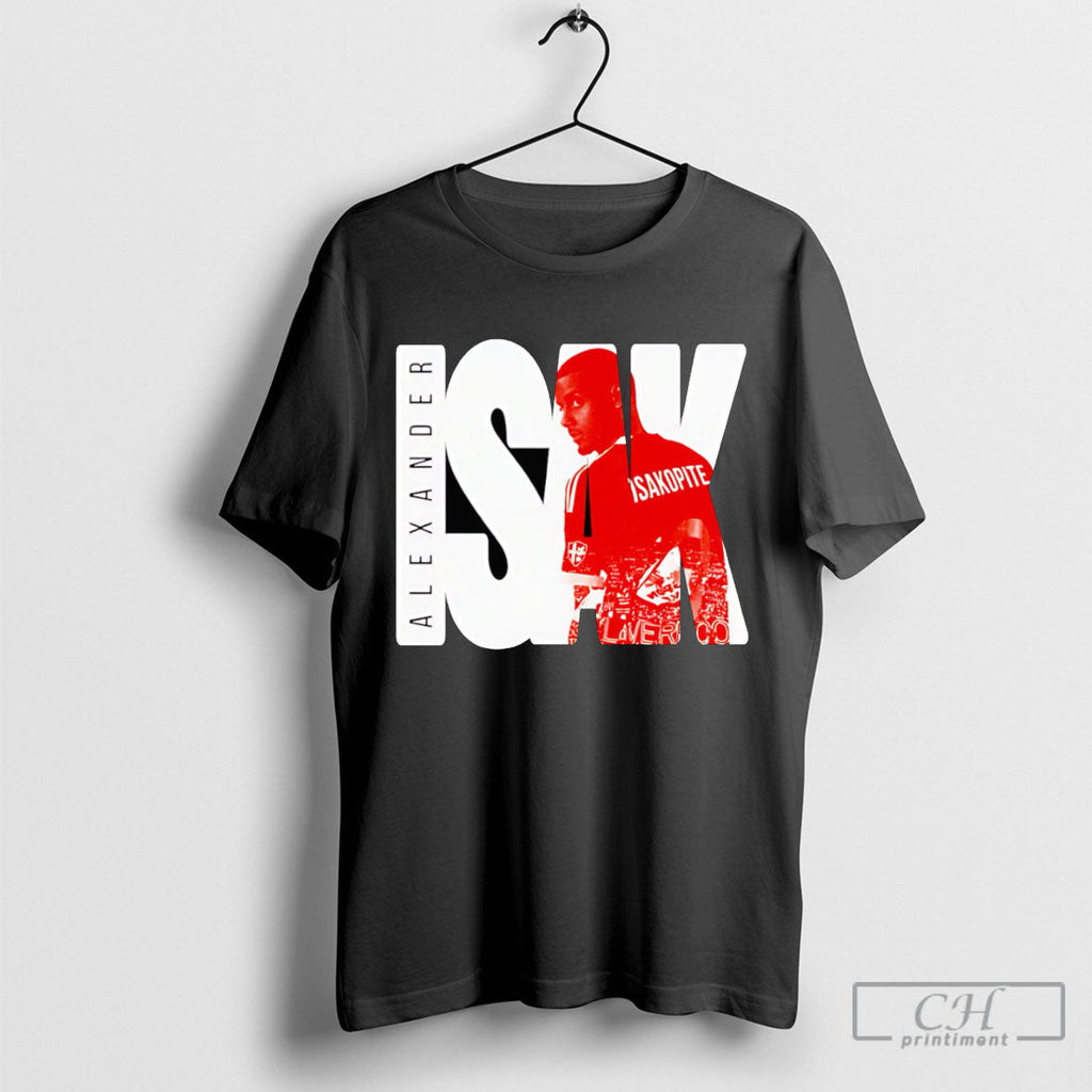 Alexander Isak Liverpools Number 9 T Shirts Unisex T-shirt, Sweatshirt, Hoodie, Long Sleeve Tee - T-Shirt, Sweatshirt, Hoodie
