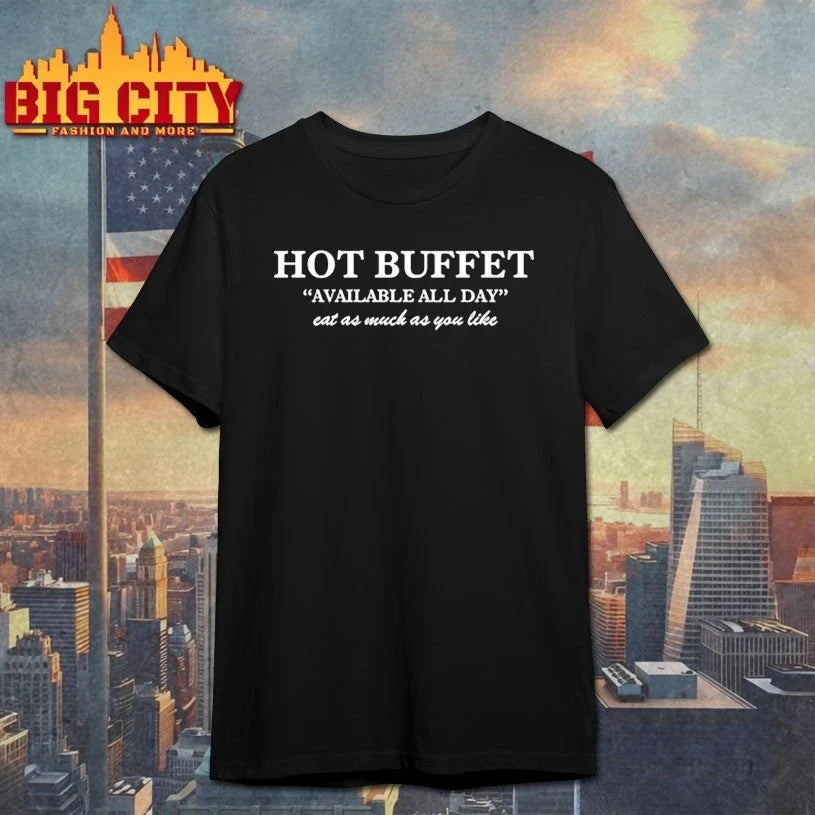 Alexander Skarsgrd wearing Hot Buffet Available All Day Eat As Much As You Like shirt Unisex T-shirt, Sweatshirt, Hoodie, Long Sleeve Tee - T-Shirt, Sweatshirt, Hoodie