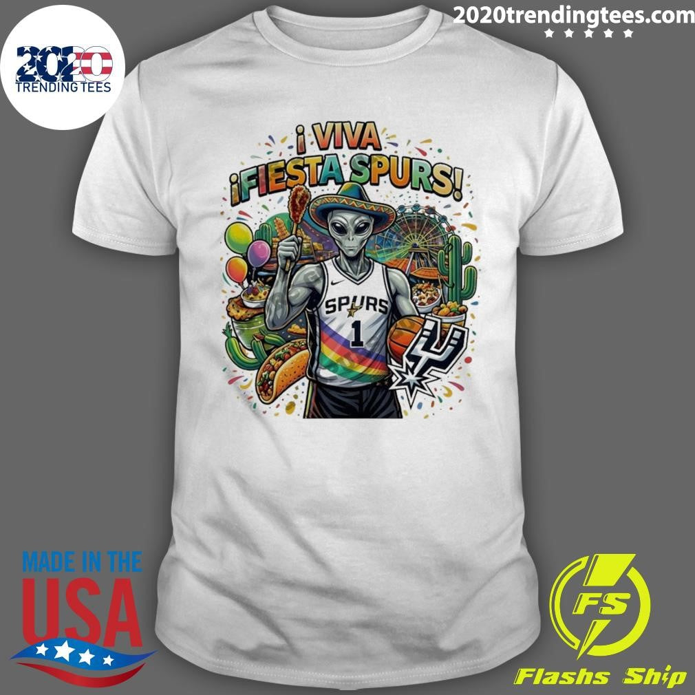 Alien Victor Wembanyama Fiesta San Antonio Spurs Basketball Mexico Viva Fiesta Spurs shirt - T-Shirt, Sweatshirt, Hoodie