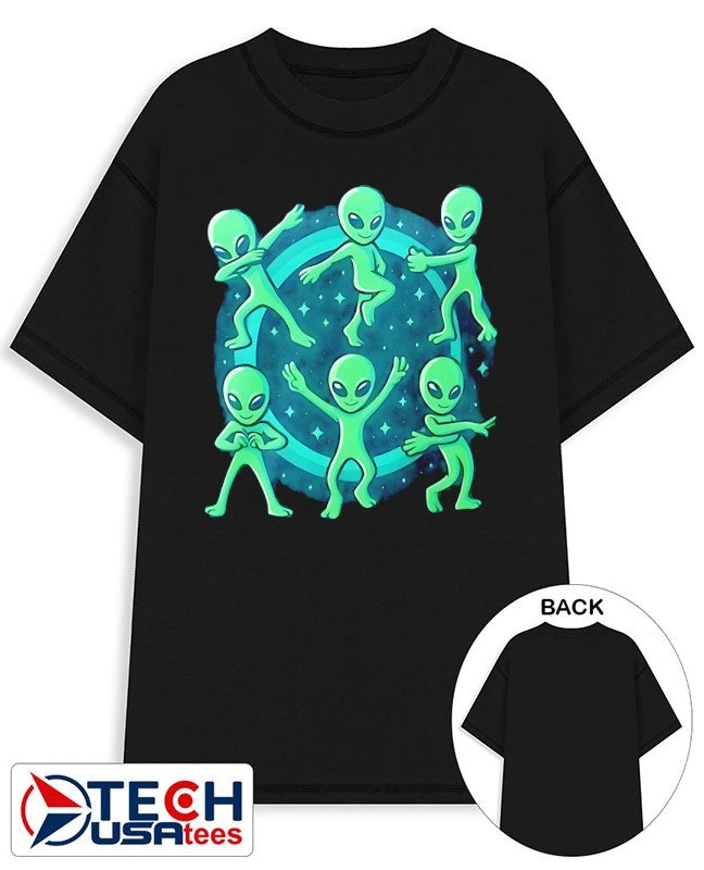 Aliens dancing shirt Unisex T-shirt, Sweatshirt, Hoodie, Long Sleeve Tee - T-Shirt, Sweatshirt, Hoodie