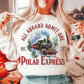 All Abroad Admit One Polar Express Shirt Train Polar Express North Pole Shirt T-Shirts, Hoodie, Sweatshirt - T-Shirt, Sweatshirt, Hoodie