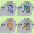 All Team Football Vintage Sketched Throwback College Football Retro Football Fan T-Shirts, Hoodie, Sweatshirt - T-Shirt, Sweatshirt, Hoodie
