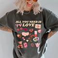 All You Need Is Love Doodles Shirt ~ Relaxed Fit Printed USA Womenswear Casual Comfort Cotton Top Athletic Boho Chic T-Shirts, Hoodie, Sweatshirt - T-Shirt, Sweatshirt, Hoodie