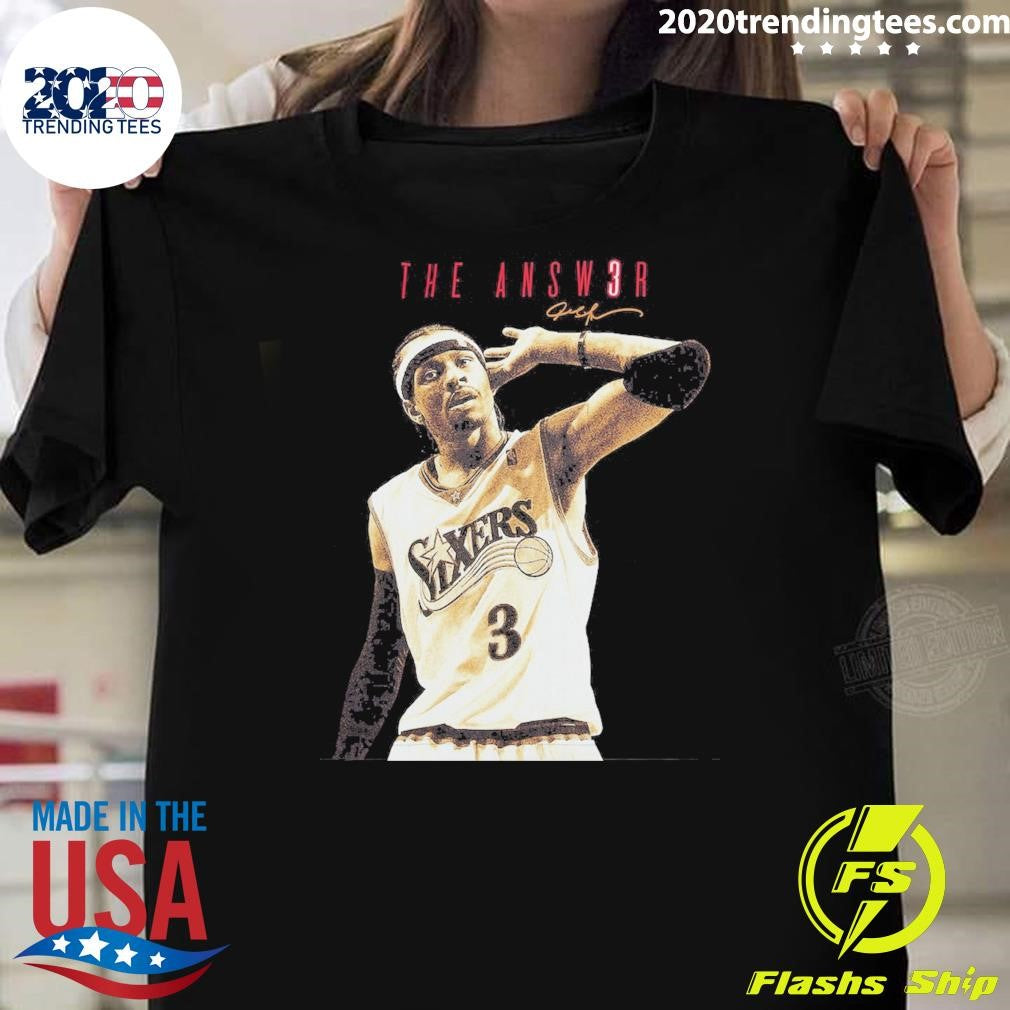 Allen Iverson Philadelphia 76ers Mitchell & Ness The Answer 2026 Shirt Unisex T-shirt, Sweatshirt, Hoodie, Long Sleeve Tee - T-Shirt, Sweatshirt, Hoodie