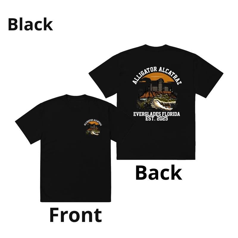 Alligator Alcatraz Florida Everglades Funny Funny Florida Shirt Casual Cotton Top T-Shirts, Hoodie, Sweatshirt - T-Shirt, Sweatshirt, Hoodie