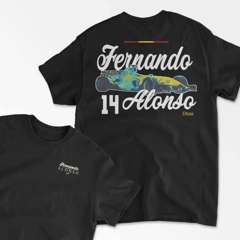 Alonso Inspired Spanish Racing Driver Shirt Grand Prix Shirt Alonso Racing Shirt Shirts Car Lover Menswear T-Shirts, Hoodie, Sweatshirt - T-Shirt, Sweatshirt, Hoodie