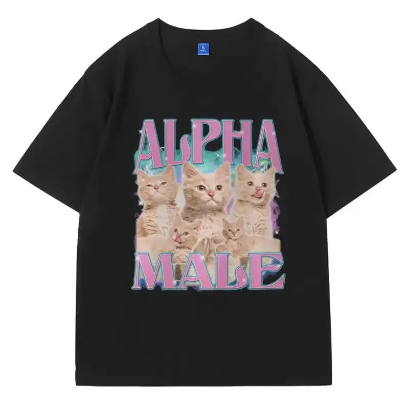 Alpha Male Vintage Guy Best Friend Summer Meme Short Sleeve Top Womenswear T-Shirts, Hoodie, Sweatshirt - T-Shirt, Sweatshirt, Hoodie