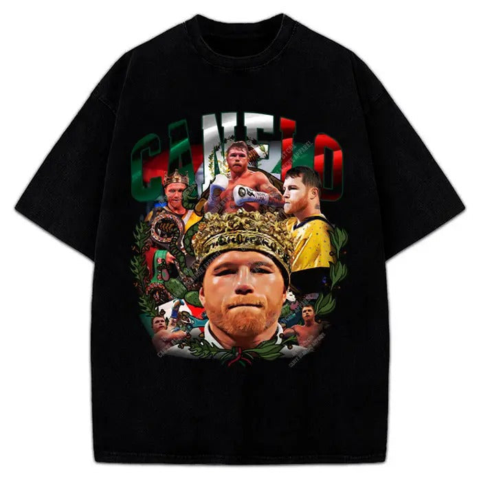 Alvarez Saul Mexico King Goat Boxing Vintage Cotton T-Shirts, Hoodie, Sweatshirt - T-Shirt, Sweatshirt, Hoodie