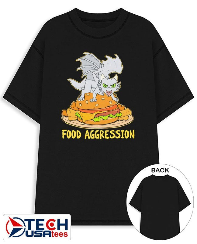 Always Hungry food aggression Dragon burger shirt Unisex T-shirt, Sweatshirt, Hoodie, Long Sleeve Tee - T-Shirt, Sweatshirt, Hoodie