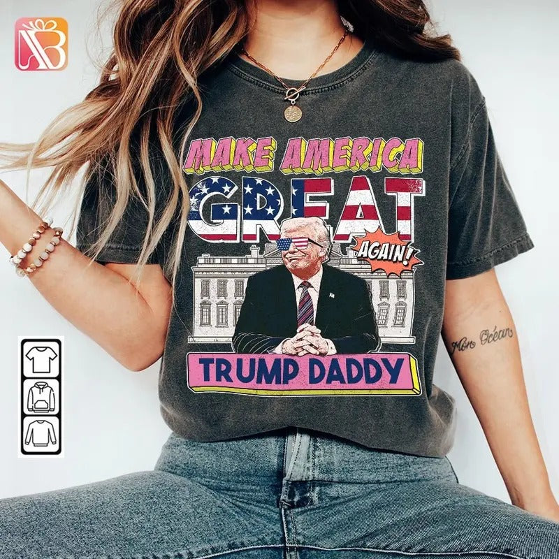 Amare Box Daddy'S Home Shirt 2024 Republican Election Shirt Political Republican T-Shirts, Hoodie, Sweatshirt - T-Shirt, Sweatshirt, Hoodie