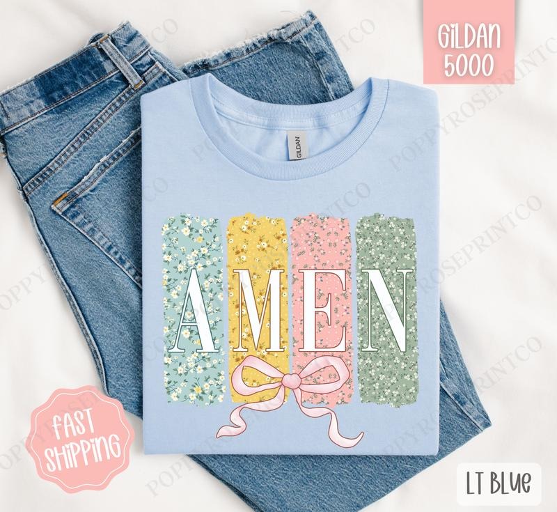 Amen 1 Shirt Gildan Cute Easter Religious Plus Sizes Her T-Shirts, Hoodie, Sweatshirt - T-Shirt, Sweatshirt, Hoodie