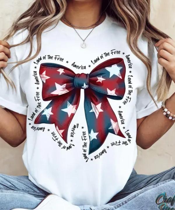 America Land Free Shirt Coquette Patriotic Bow Sweatshitr Patriotic Shirt USA T-Shirts, Hoodie, Sweatshirt - T-Shirt, Sweatshirt, Hoodie