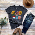 America Sunflower Shirt USA Flag Flower American 4th July Flag Freedom Independence T-Shirts, Hoodie, Sweatshirt - T-Shirt, Sweatshirt, Hoodie