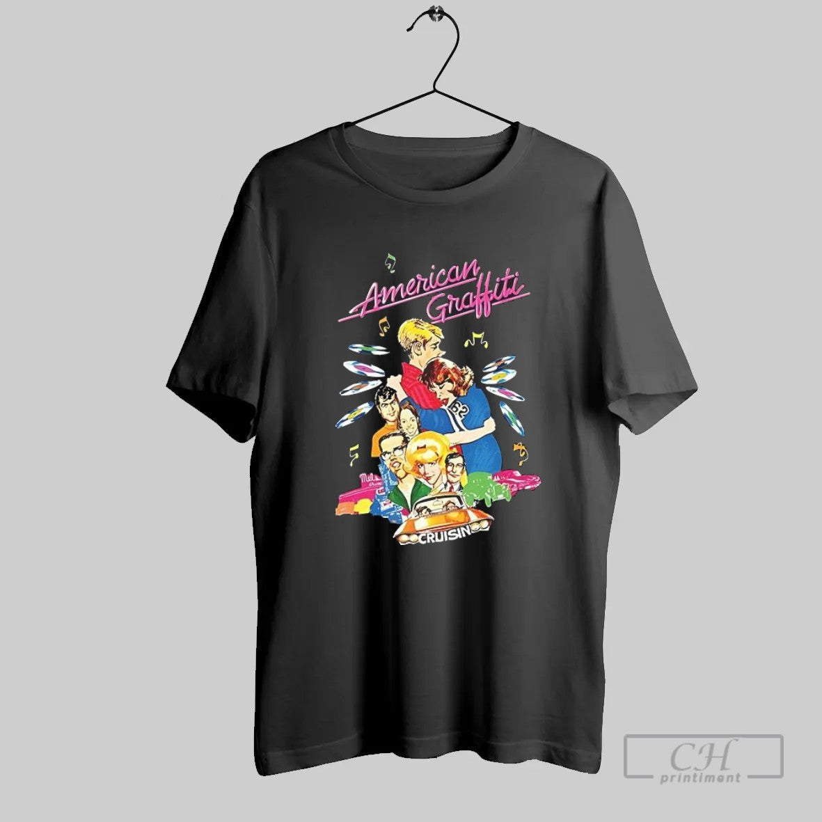 American Graffiti Cruising Movie T Shirt Unisex T-shirt, Sweatshirt, Hoodie, Long Sleeve Tee - T-Shirt, Sweatshirt, Hoodie