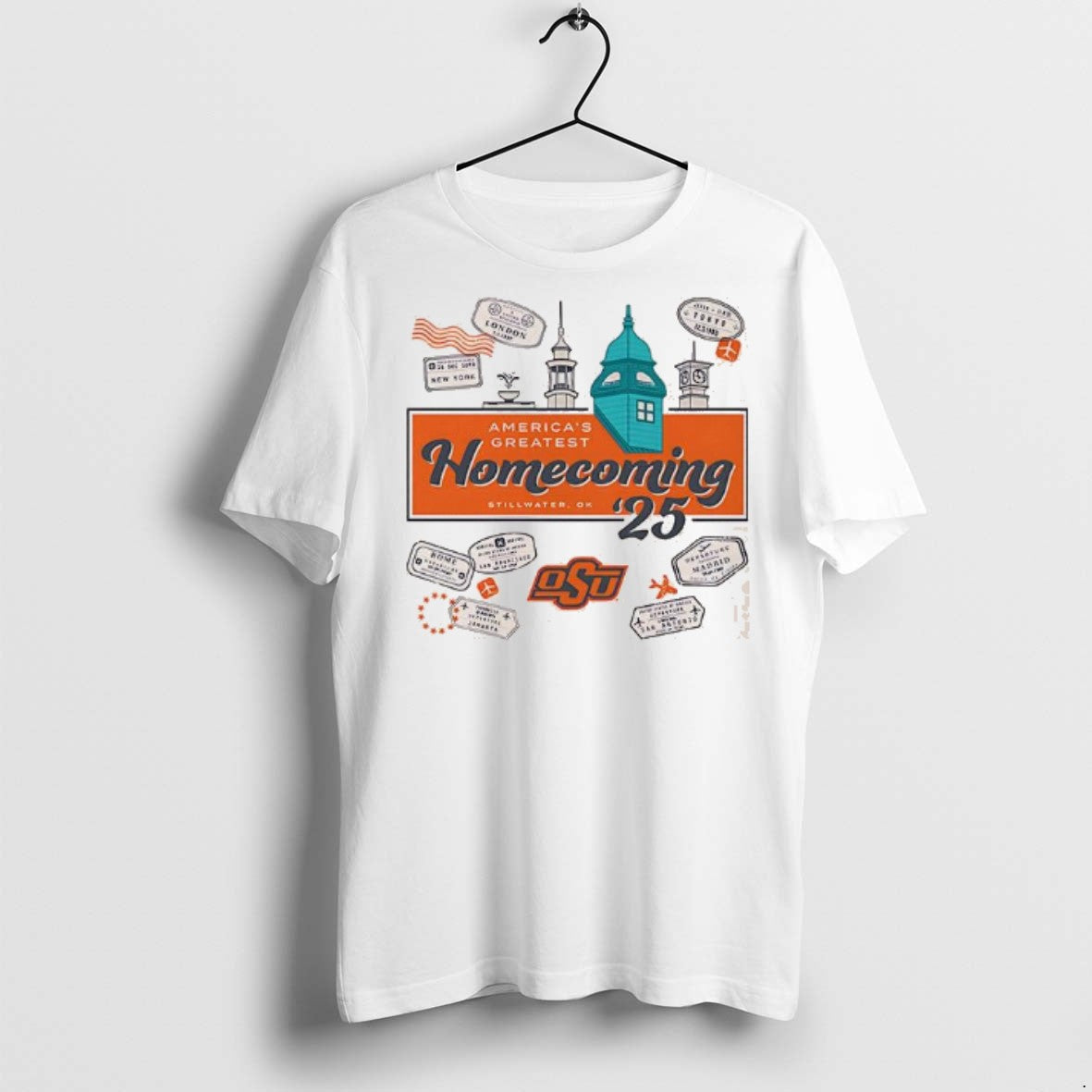 Americas Greatest Homecoming 2025 Osu T Shirts Unisex T-shirt, Sweatshirt, Hoodie, Long Sleeve Tee - T-Shirt, Sweatshirt, Hoodie