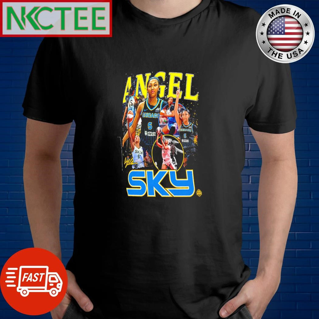 Angel Reese Chicago Sky vintage shirt Unisex T-shirt, Sweatshirt, Hoodie, Long Sleeve Tee - T-Shirt, Sweatshirt, Hoodie