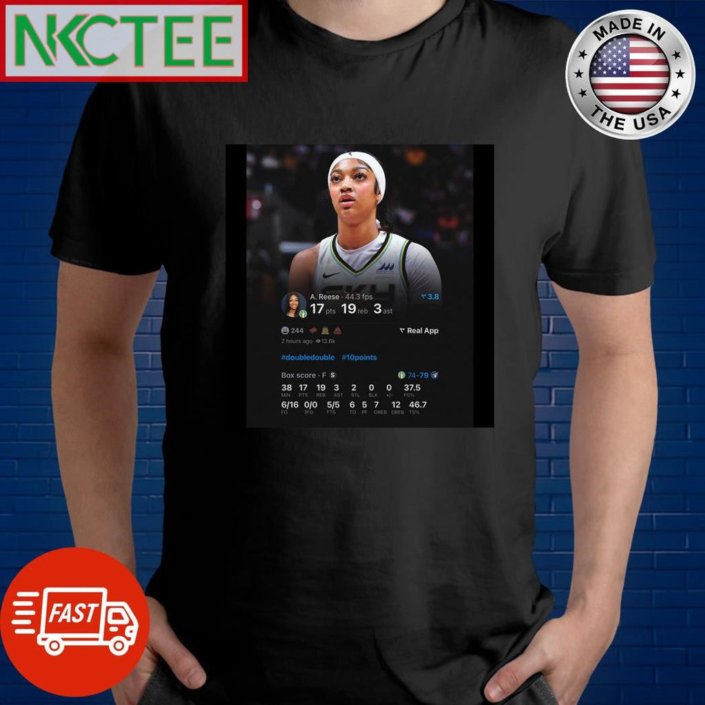 Angel Reese today 17 points 19 rebounds 3 assists 2 steals She now has the most rebounds in a single-season in WNBA history shirt - T-Shirt, Sweatshirt, Hoodie