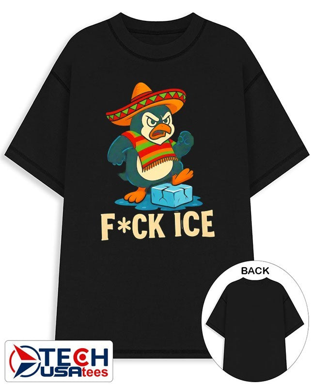 Angry Penguin Mexican fck ICE shirt Unisex T-shirt, Sweatshirt, Hoodie, Long Sleeve Tee - T-Shirt, Sweatshirt, Hoodie