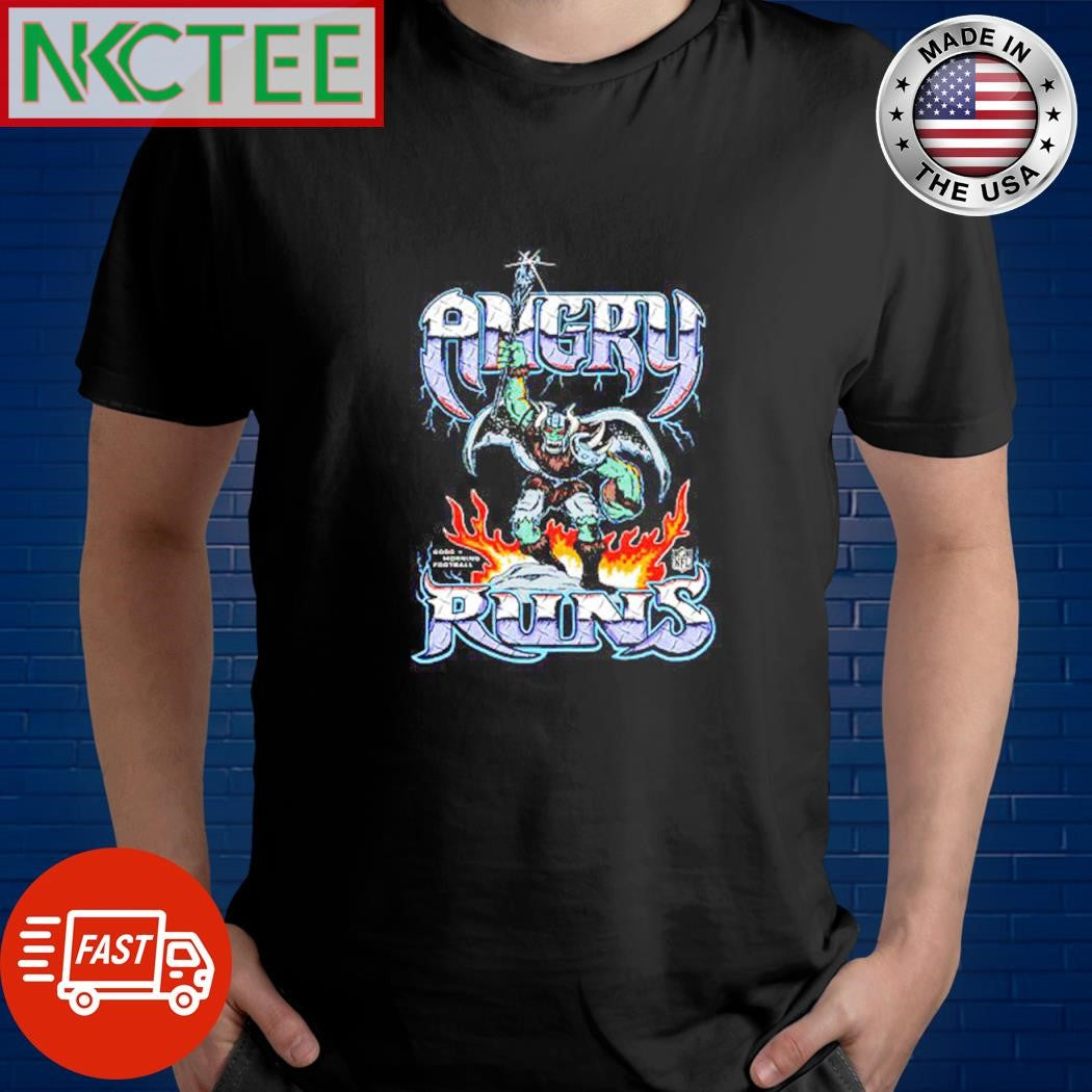 Angry Runs 2024 Tour good morning football devil burn shirt Unisex T-shirt, Sweatshirt, Hoodie, Long Sleeve Tee - T-Shirt, Sweatshirt, Hoodie