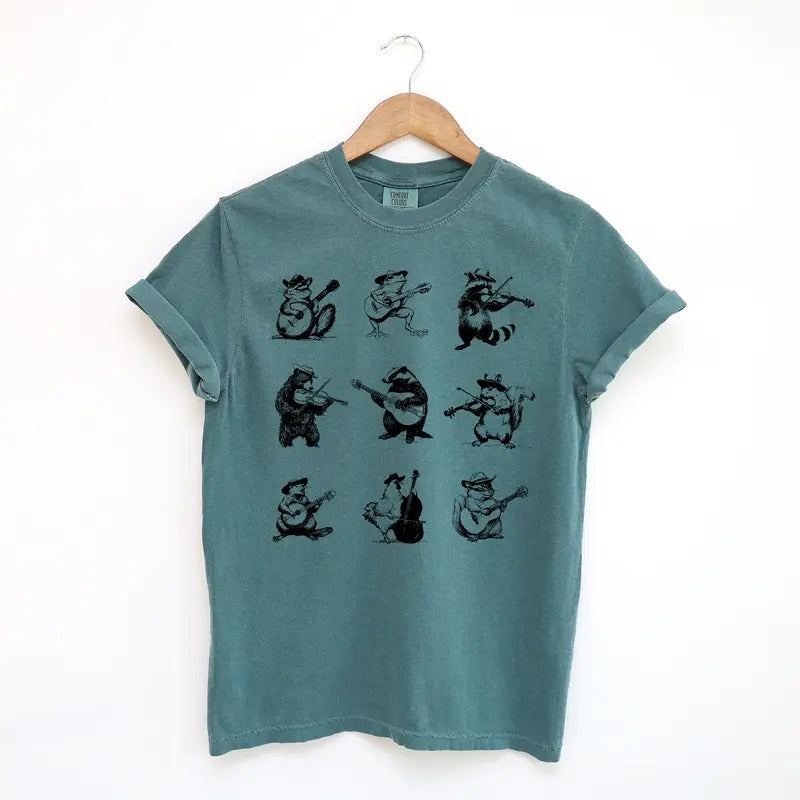Animals Playing Music Funny Silly Comfort Colors Shirt T-Shirts, Hoodie, Sweatshirt - T-Shirt, Sweatshirt, Hoodie