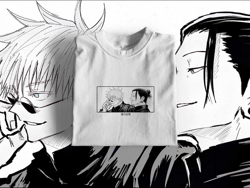 Anime Jujutsu Kaisen Gojo Satoru Suguru Geto Japan Streetwear Anime Streetwear Anime Fan Him Her Top T-Shirts, Hoodie, Sweatshirt - T-Shirt, Sweatshirt, Hoodie