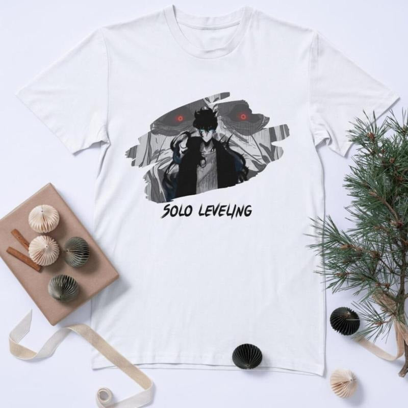 Anime Solo Leveling Sung Jin Woo Anime Meme Shirt Soft Cotton Blend Breathable Comfort Laid Back T-Shirts, Hoodie, Sweatshirt - T-Shirt, Sweatshirt, Hoodie