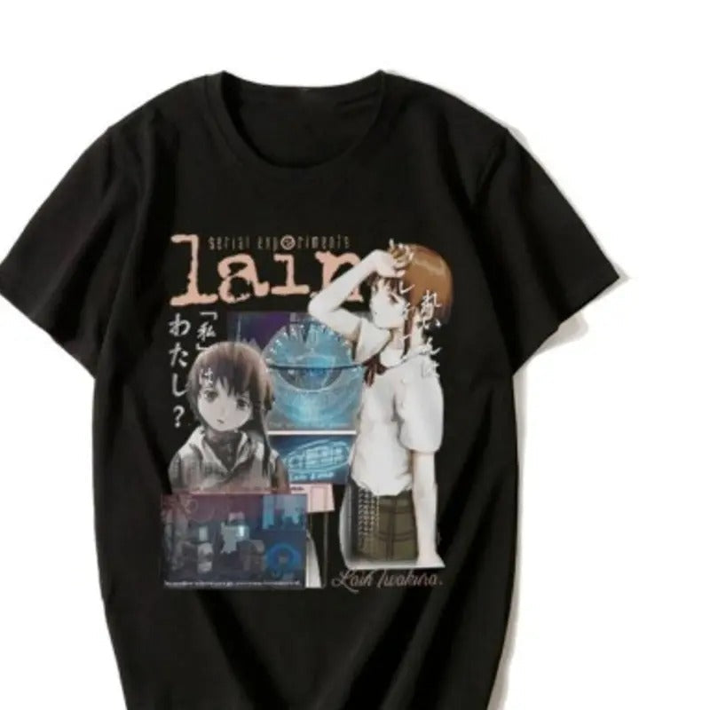 Anime Serial Experiments Lain Shirt Funny Shirt Full Size T-Shirts, Hoodie, Sweatshirt - T-Shirt, Sweatshirt, Hoodie