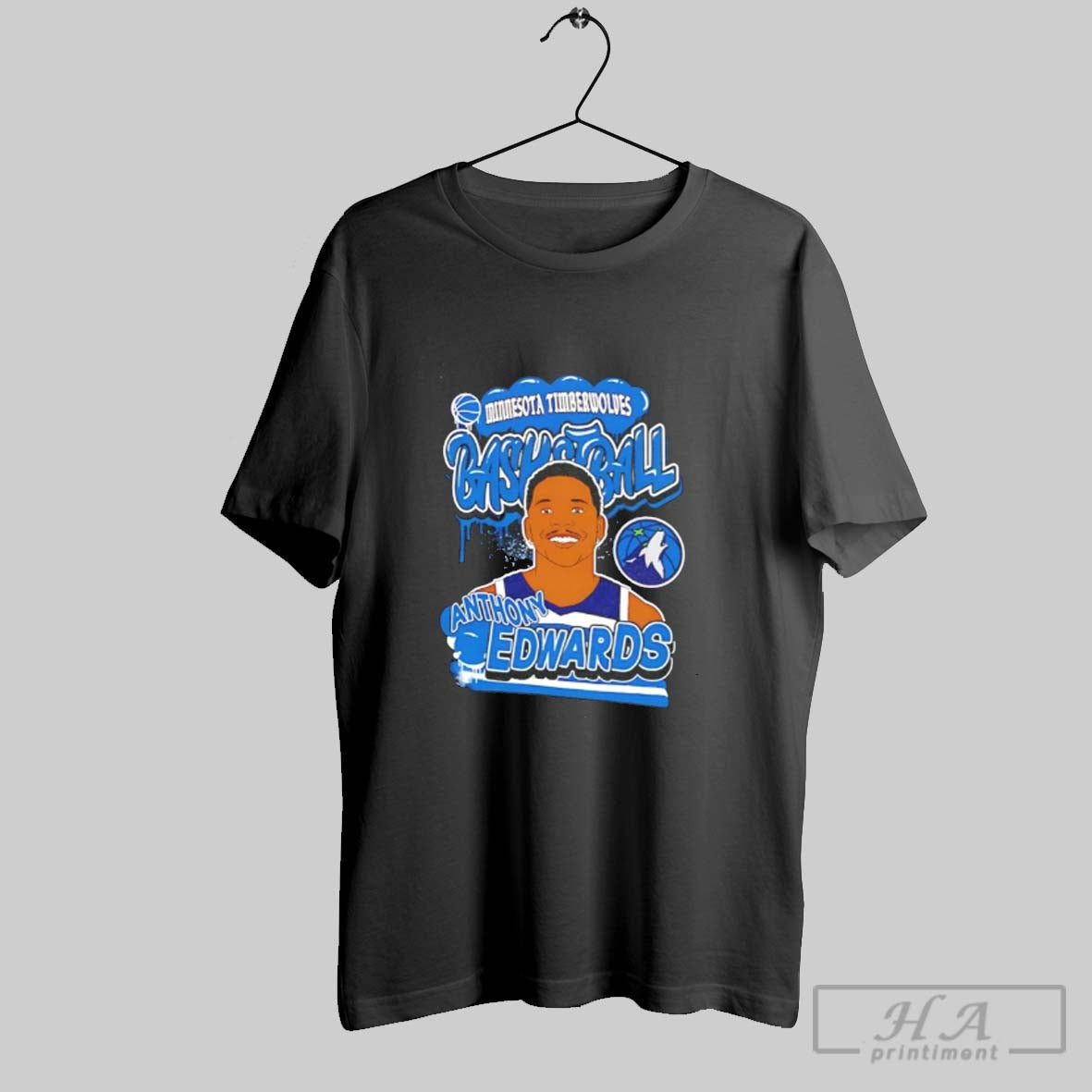 Anthony Edwards Minnesota Timberwolves Baller Graphic Unisex T-shirt, Sweatshirt, Hoodie, Long Sleeve Tee - T-Shirt, Sweatshirt, Hoodie