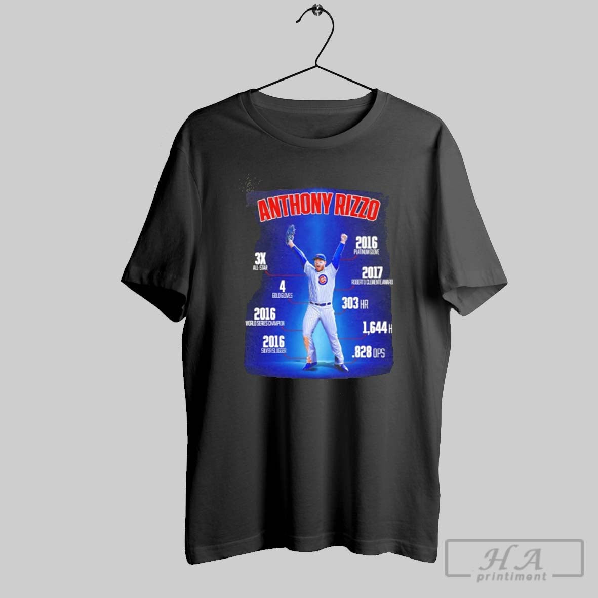 Anthony Rizzo Chicago Cubs 3x All Star 4 Gold Gloves Unisex T-shirt, Sweatshirt, Hoodie, Long Sleeve Tee - T-Shirt, Sweatshirt, Hoodie