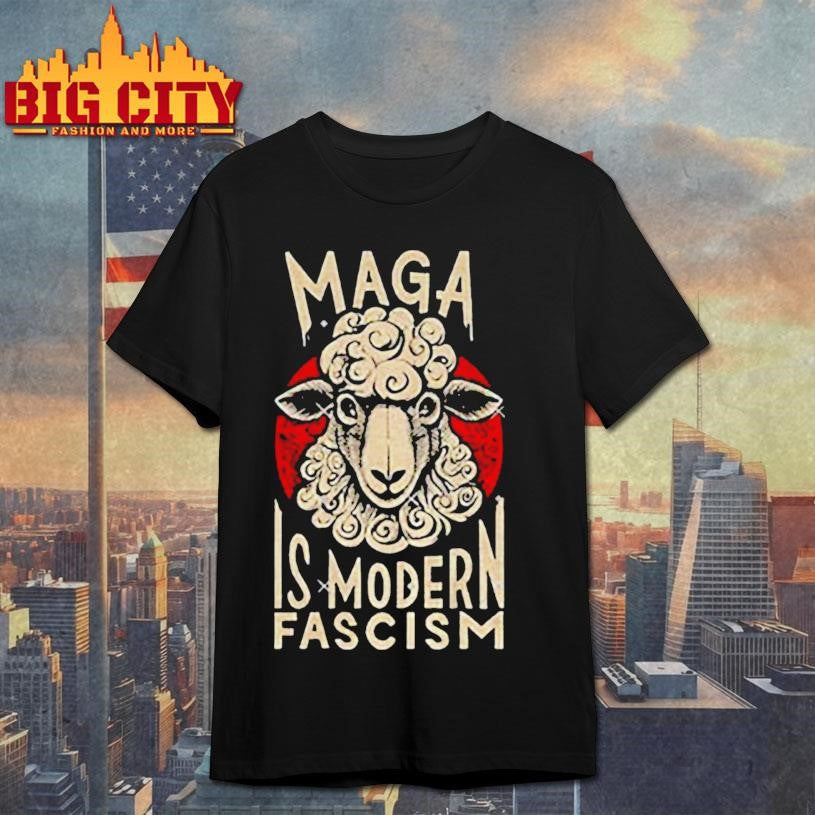 Anti Fascist Sheep Maga is modern fascism shirt Unisex T-shirt, Sweatshirt, Hoodie, Long Sleeve Tee - T-Shirt, Sweatshirt, Hoodie