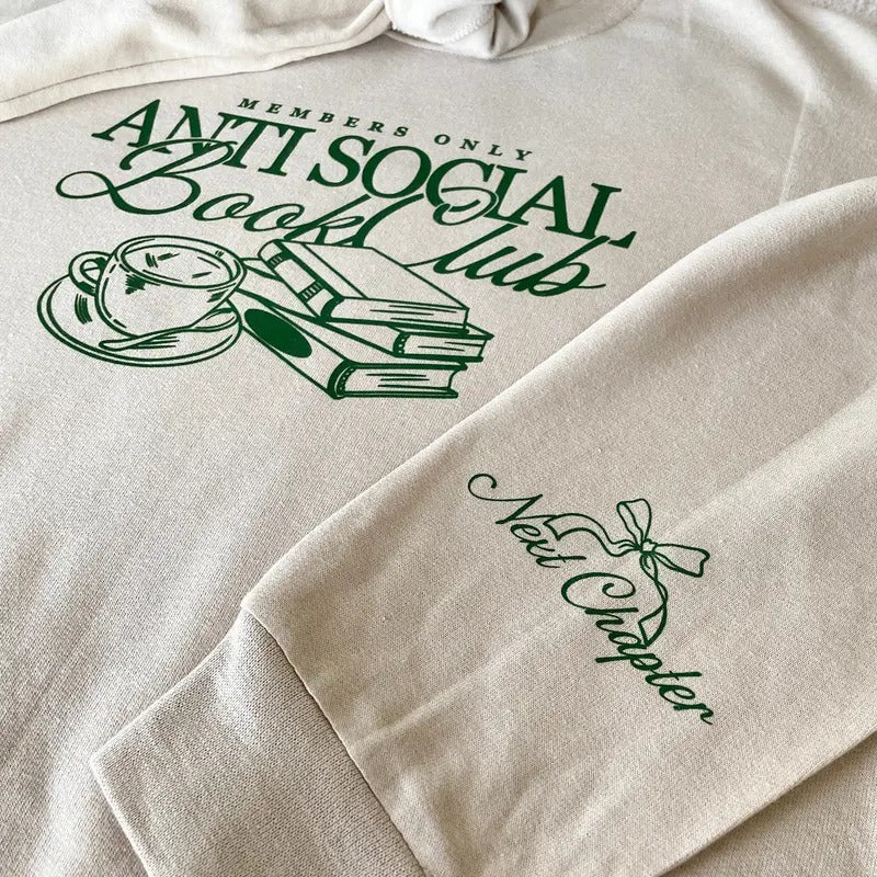 Anti Social Book Club Bookish Bookworm Shirt Booktok Story Us Book Lovers T-Shirts, Hoodie, Sweatshirt - T-Shirt, Sweatshirt, Hoodie
