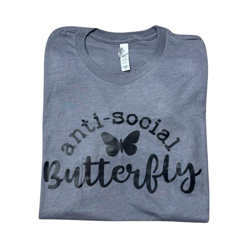 Anti Social Butterfly Womenswear Casual Funny T-Shirts, Hoodie, Sweatshirt - T-Shirt, Sweatshirt, Hoodie