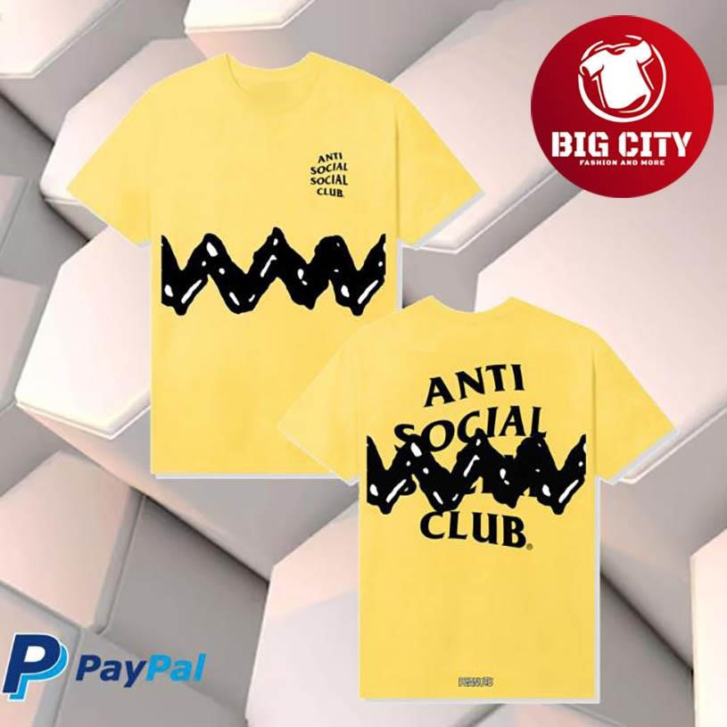 Anti Social Social Club Assc X Peanuts Zig Zag Two Sided Shirt Unisex T-shirt, Sweatshirt, Hoodie, Long Sleeve Tee - T-Shirt, Sweatshirt, Hoodie