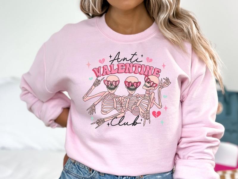 Anti Valentine Club Tops & T-Shirts, Hoodie, Sweatshirt - T-Shirt, Sweatshirt, Hoodie