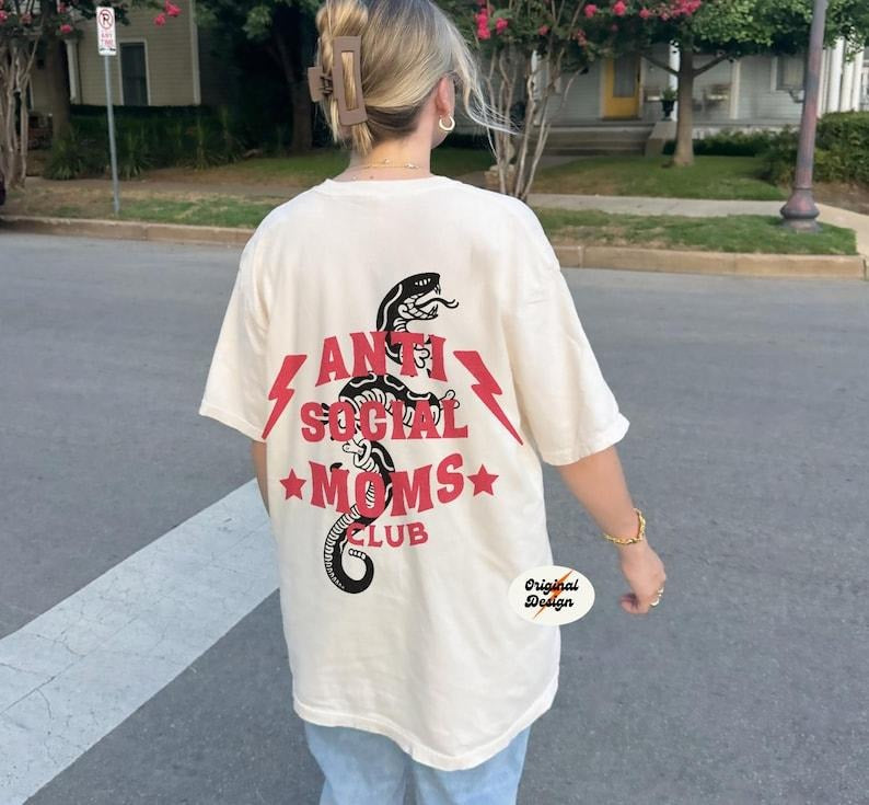 Antisocial Moms Club Cool Moms Club Cool Moms First Time Mom Presents Mom Expecting Mom Expecting Mom Mom T-Shirts, Hoodie, Sweatshirt - T-Shirt, Sweatshirt, Hoodie