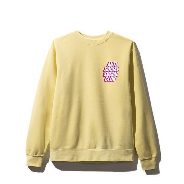 Antisocial Social Club Blocked Yellow ASSW423 Size M XL T-Shirts, Hoodie, Sweatshirt - T-Shirt, Sweatshirt, Hoodie