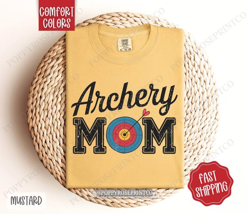 Archery Mom Comfort Colors Sports Mom Cute Mom T-Shirts, Hoodie, Sweatshirt - T-Shirt, Sweatshirt, Hoodie