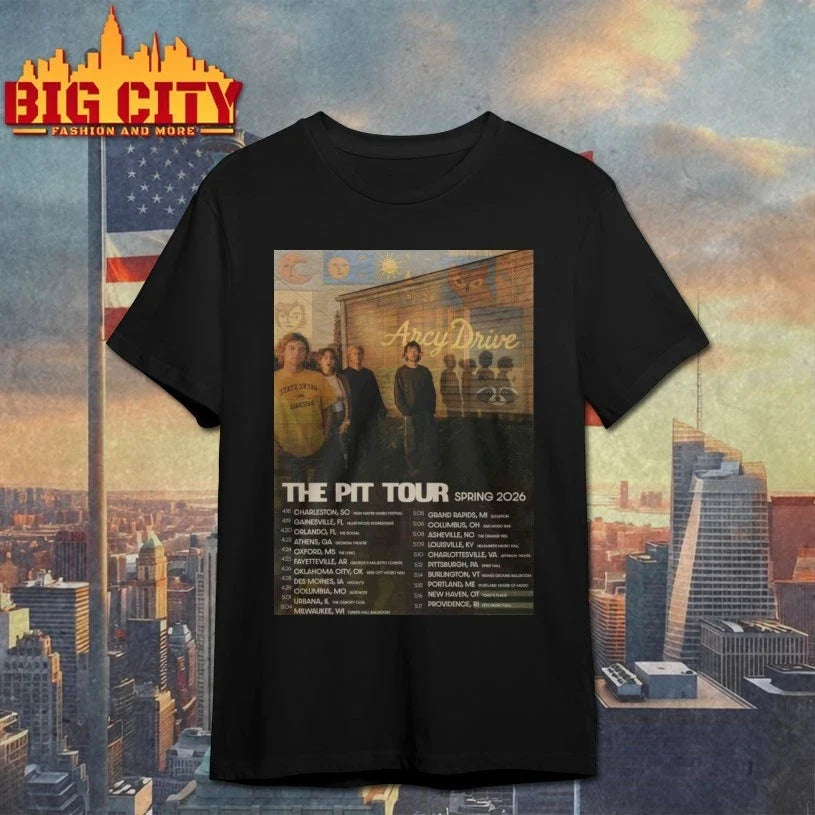 Arcy Drive The Pit Spring Tour 2026 shirt Unisex T-shirt, Sweatshirt, Hoodie, Long Sleeve Tee - T-Shirt, Sweatshirt, Hoodie