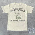 Are You Smart Fella Fart Smella Vintage Shirt Retro Cartoon Weird Meme Cabybara Shirt Relaxed Cotton T-Shirts, Hoodie, Sweatshirt - T-Shirt, Sweatshirt, Hoodie
