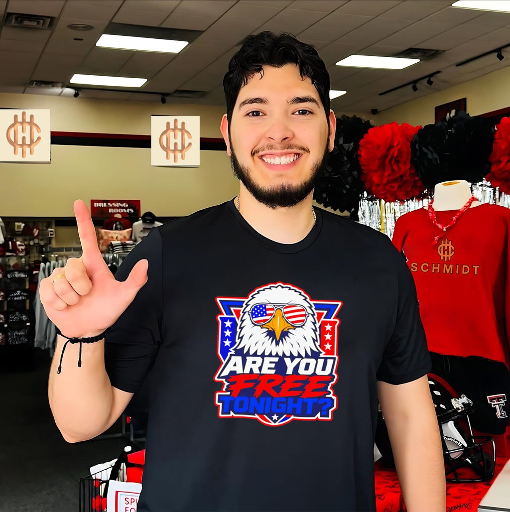 Are You Free Tonight Patriotic Eagle Fourth of July shirt Unisex T-shirt, Sweatshirt, Hoodie, Long Sleeve Tee - T-Shirt, Sweatshirt, Hoodie