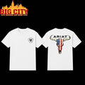 Ariat American Flag Bull Skull Western Cowboy Pullover Two Sided Shirt Unisex T-shirt, Sweatshirt, Hoodie, Long Sleeve Tee - T-Shirt, Sweatshirt, Hoodie