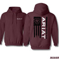 Ariat Classic American Flag Bold Ariat Logo Western Lifestyle Enthusiasts Menswear T-Shirts, Hoodie, Sweatshirt - T-Shirt, Sweatshirt, Hoodie